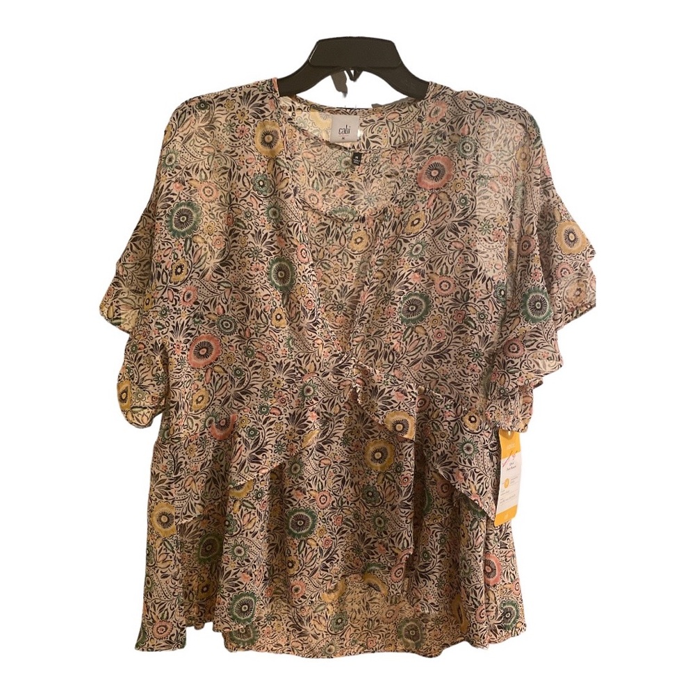 NWT Cabi Poet Blouse (2 in 1)